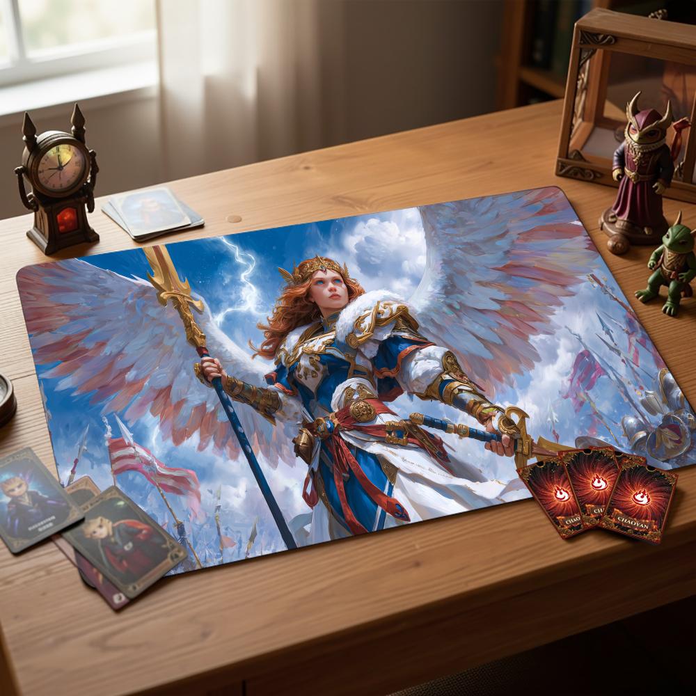 Door Mat Blank - Mysteriöse Kriegerin, Magic Card Battle Mat,