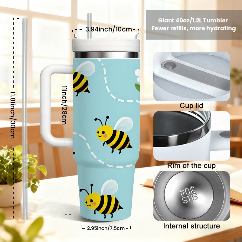 Verspielter Cartoon-Bienen- un – Sublimation Mug White Bewertung und Preis